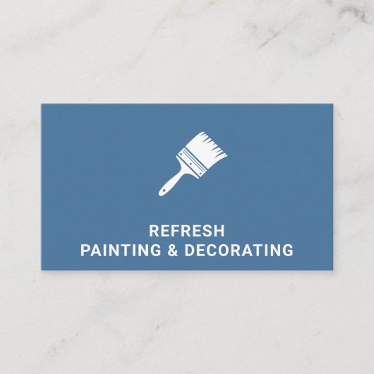 Painter- en decoratorschilderpenseel Modern Blue Visitekaartje (Voorkant)