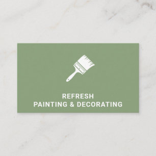 Painter- en decoratorschilderpenseel Moderne Groen Visitekaartje
