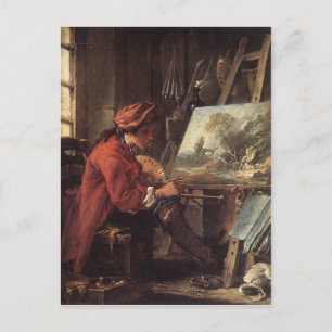 Painter in his Studio - François Boucher Briefkaart