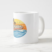 Painter Retro Sunset Design Extra Grote Beker (Voorkant rechts)