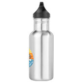 Painter Retro Sunset Design Waterfles (Rechts)