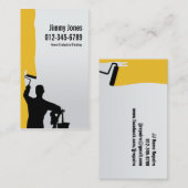 Painter Rolborstel Schilderen Oranje Visitekaartje (Voorkant / Achterkant)