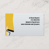 Painter Rolborstel Schilderen Oranje Visitekaartje (Achterkant)