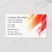 Painter Visitekaartjes Design Sjabloon (Achterkant)