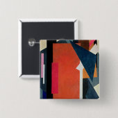 Painterly Architectonics, 1916-17 Vierkante Button 5,1 Cm (Voorkant /achterkant)