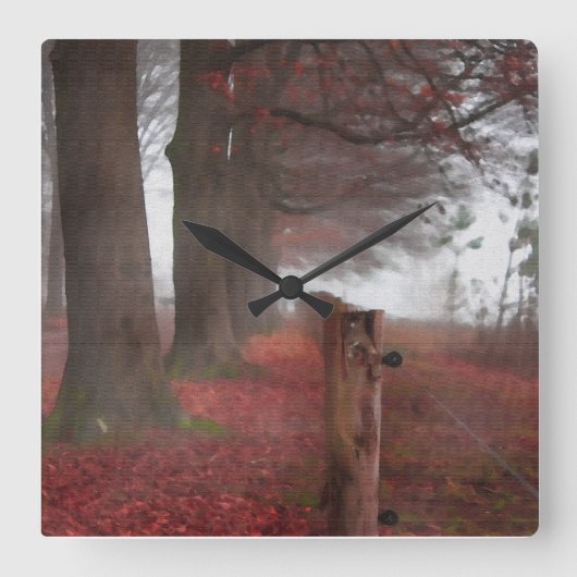 Painterly Beauty Autumn Muur Klokken (Voorkant)