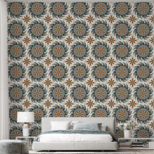 Painterly Boho Mandala Behang