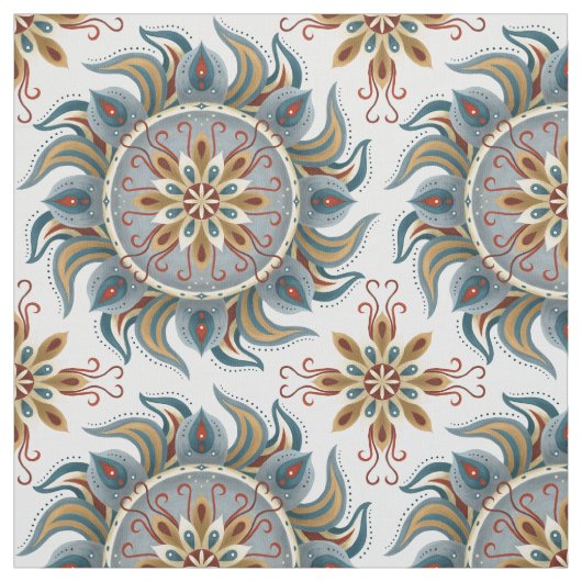 Painterly Boho Mandala Stof (Swatch)