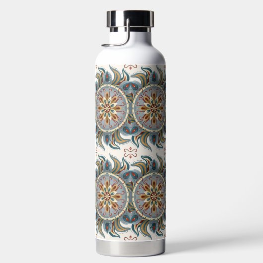 Painterly Boho Mandala Waterfles (Rechts)