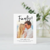 Painterly eindelijk EDITABLE KLOR sparen de Datum Briefkaart (Staand voorkant)