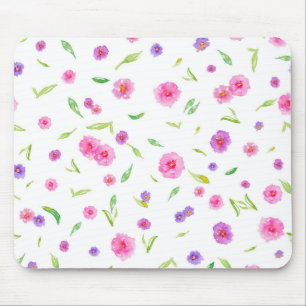 Painterly Floral Muismat – Artistic Gift voor mama