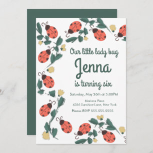 Painterly Lady Bug Birthday