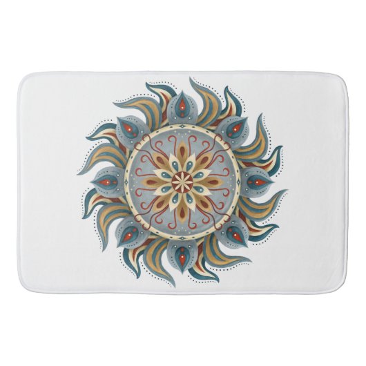 Painterly Mandala Badmat (Voorkant)