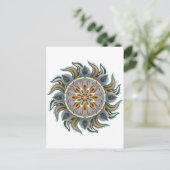 Painterly Mandala Briefkaart (Staand voorkant)