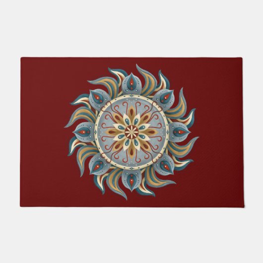 Painterly Mandala Deurmat (Voorkant)