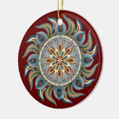 Painterly Mandala Keramisch Ornament (Links)