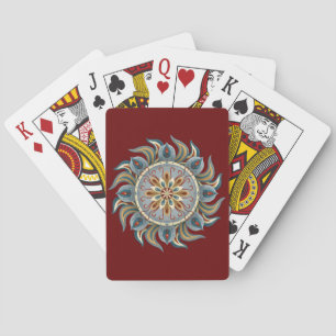 Painterly Mandala Pokerkaarten