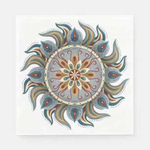 Painterly Mandala Servet