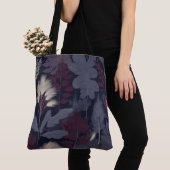Painterly Plum Fig & Pampas Grass Autumn Tote Bag (De près)