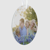 Painterly Red Botanical Holiday Kerstmis Ornament (voorkant)