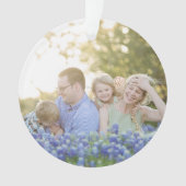 Painterly Red Botanical Holiday Kerstmis Ornament (voorkant)