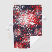 Painterly Splash Decor op een Golfhanddoek (Insitu)