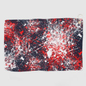 Painterly Splash Decor op een Golfhanddoek (Horizontaal)