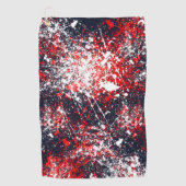 Painterly Splash Decor op een Golfhanddoek (Voorkant)