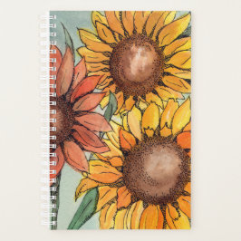 Painterly Sunflower Drawing Planner