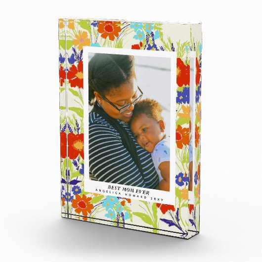 Painterly Wilde Lijst Moederdag Fotoblokken (Rechts)