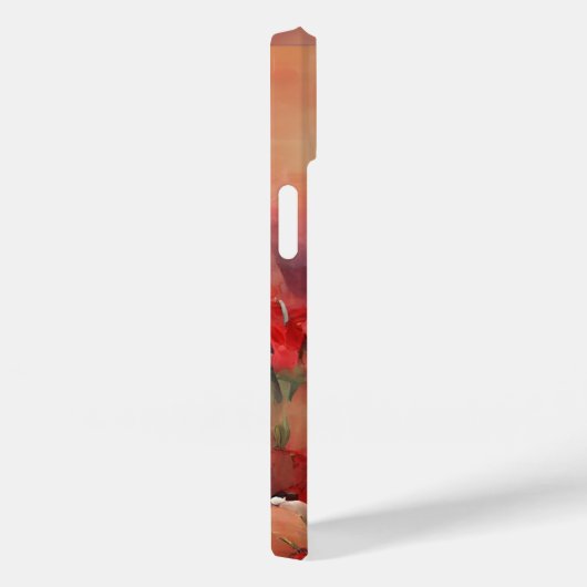 Painterrode papies en aangepaste tekst Case-Mate iPhone case (Achterkant / Rechts)