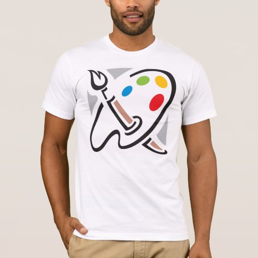 Painters Palette Mannen T-Shirt (Voorkant)