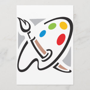 Painters Palette-uitnodigingen Kaart