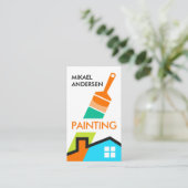 Painter's penseel visitekaartje (Staand voorkant)