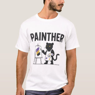 Painther – Grappige panter-schilder grap T-shirt