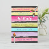 Painting Art Party invitation anniversaire Chalkbo (Debout devant)