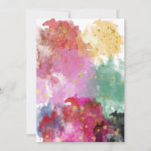 Painting Birthday Party Kaart (Achterkant)