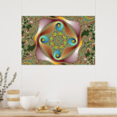 Painting - Fractal Art Poster (Keuken)
