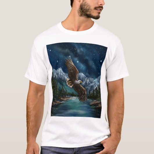 painting of eagle t-shirt (Voorkant)