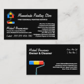 Painting Service Decoration Modern Black Visitekaartje (Voorkant / Achterkant)