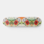 Painting skateboard rouge blanc (Horz)