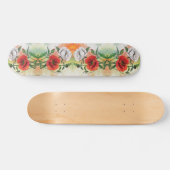 Painting skateboard rouge blanc (Horz)