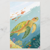 Painting Turtle Briefpapier (Voorkant)