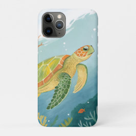 Painting Turtle iPhone 11 Pro Hoesje