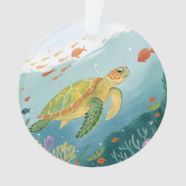 Painting Turtle Ornament