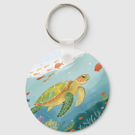 Painting Turtle Sleutelhanger