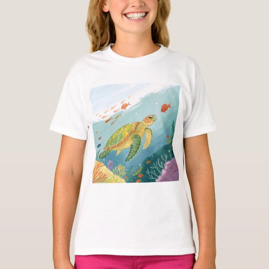 Painting Turtle T-shirt (Voorkant)