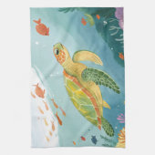 Painting Turtle Theedoek (Verticaal)