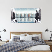 Paintings from Amsterdam & modern fashion models Canvas Afdruk (Insitu (Slaapkamer))