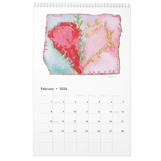 PAINTPAINTDRAW 2026 Calendrier (Feb 2026)